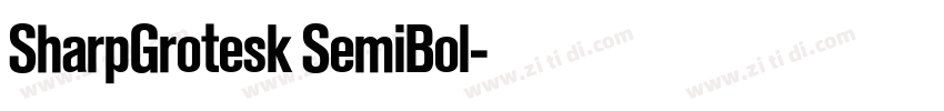 SharpGrotesk SemiBol字体转换